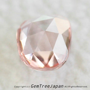 ローズカット＆バフトップ✨どっちの面も綺麗な非加熱パパラチァサファイア0.492ct