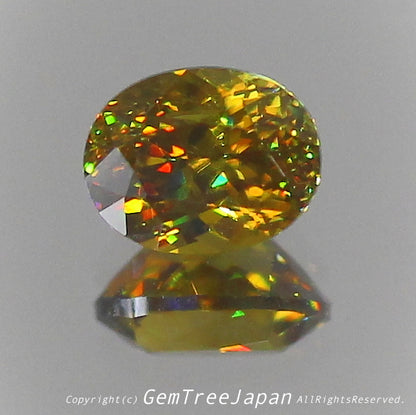 これぞ“GTQスフェーン”💎🌳マダガスカル産0.50ct(6/7)✨ 今夜もGemTreeJapan花火大会🎇 ピアっちゃん作品💎