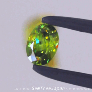 とにかく素晴らしいネオングリーン❗️小さくたって価値の高い逸品✨マダガスカル産スフェーン0.61ct💎