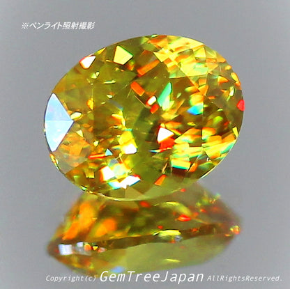 新作お披露目特価は9月4日までとなります❗️これぞ“GTQスフェーン”💎🌳マダガスカル産0.65ct✨ GemTreeJapan花火大会🎇 ピアっちゃん作品💎