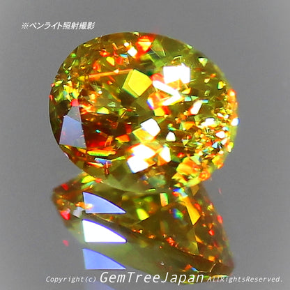 新作お披露目特価は9月4日までとなります❗️これぞ“GTQスフェーン”💎🌳マダガスカル産0.65ct✨ GemTreeJapan花火大会🎇 ピアっちゃん作品💎