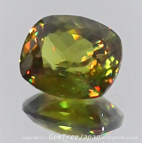 夏休み特価➕今日だけ花火割❗️(17/18)パキスタン産スフェーン0.76ct✨GemTreeJapan花火大会🎇  ピアっちゃん作品💎
