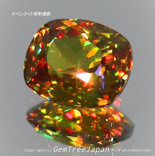 夏休み特価➕今日だけ花火割❗️(17/18)パキスタン産スフェーン0.76ct✨GemTreeJapan花火大会🎇  ピアっちゃん作品💎