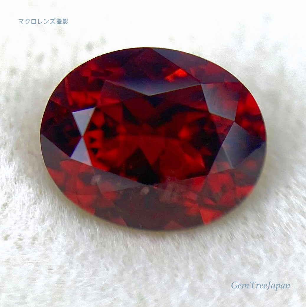 オレンジィなディープレッド💎アルマンディンガーネット0.881ct★ピアッちゃん作品👍GTJ名物【HPオークション】こちらはクーポンはごめんなさい🙏