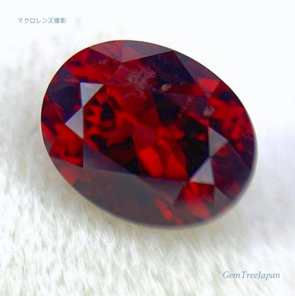 オレンジィなディープレッド💎アルマンディンガーネット0.881ct★ピアッちゃん作品👍GTJ名物【HPオークション】こちらはクーポンはごめんなさい🙏