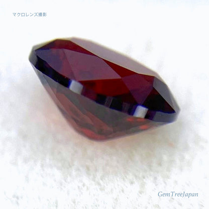 オレンジィなディープレッド💎アルマンディンガーネット0.881ct★ピアッちゃん作品👍GTJ名物【HPオークション】こちらはクーポンはごめんなさい🙏