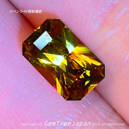 【“みどりの日”特別オークションその２】“こんなスフェーン見たことない”マダガスカルスフェーン1.51ct💎ゲオ先生作品