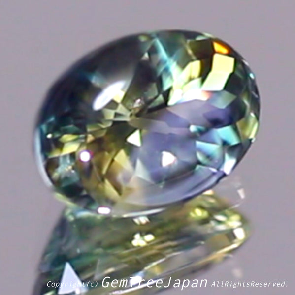 美色のまだら感がたまらない非加熱パーティーカラーサファイア1.840ct💎しかもバフトップ仕上げ✨