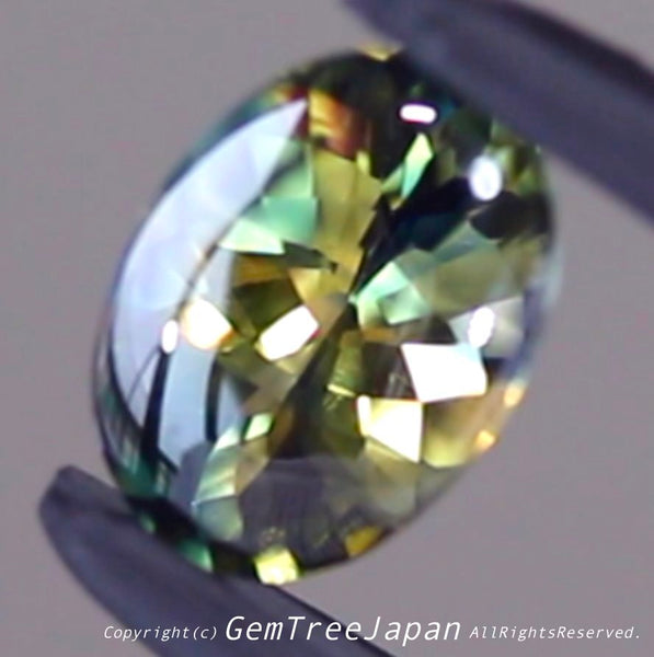 美色のまだら感がたまらない非加熱パーティーカラーサファイア1.840ct💎しかもバフトップ仕上げ✨