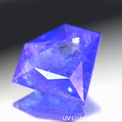 キレイじゃないけどメチャ可愛い💎宝石形タンザナイト6.56ct💎ピアッちゃん作品👍GTJ名物【HPオークション】こちらはクーポンはごめんなさい🙏