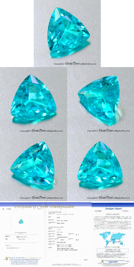 最高品質 ブラジル産パライバトルマリン0.558ct – GemTreeJapan