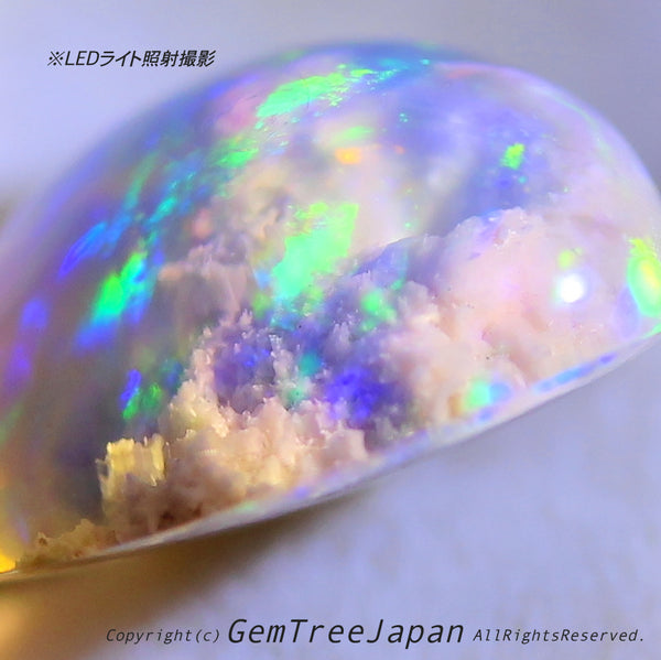 オパール博物館“超オモシロ”特別篇✨🌈オーストラリ産オパール2.99ct💎内部に広がる「モコモコ」がたまりません😍