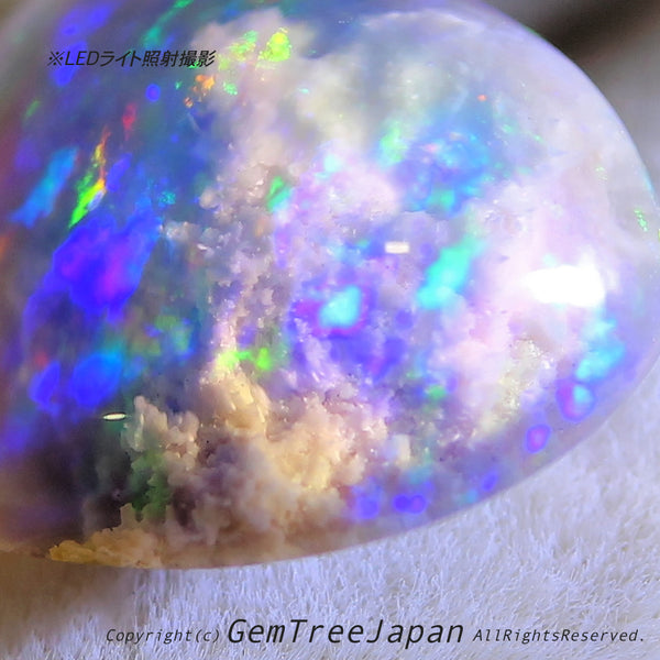 オパール博物館“超オモシロ”特別篇✨🌈オーストラリ産オパール2.99ct💎内部に広がる「モコモコ」がたまりません😍