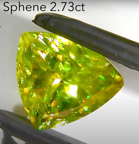 12/28夜Live配信商品💎🌳⚡️トリリアントスフェーン2.73ct✨ゲオちゃん作品💎✨