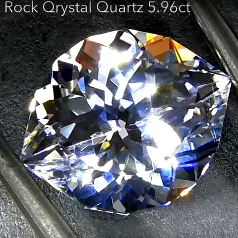 師匠作品「Wキュイーン」ロッククリスタルクォーツ 5.96ct🔮✨2/28Live配信作品【ジェムグラフポストカード付き】