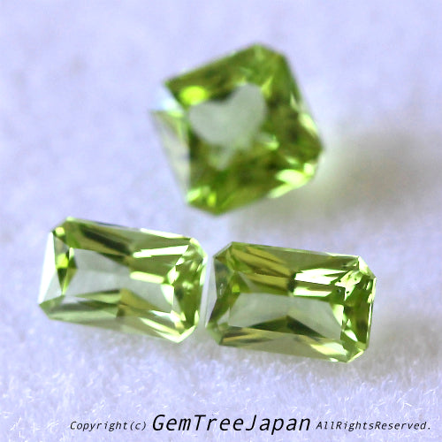抜群のカットで仕上げた「角系ペリドット」3個セット✨全部で1.70ct💎