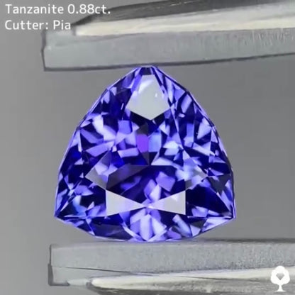 【お客さま専用】湧き上がる細やかな煌めきの美色ファンシートリリアント★タンザナイト 0.88ct ピアッちゃん作品