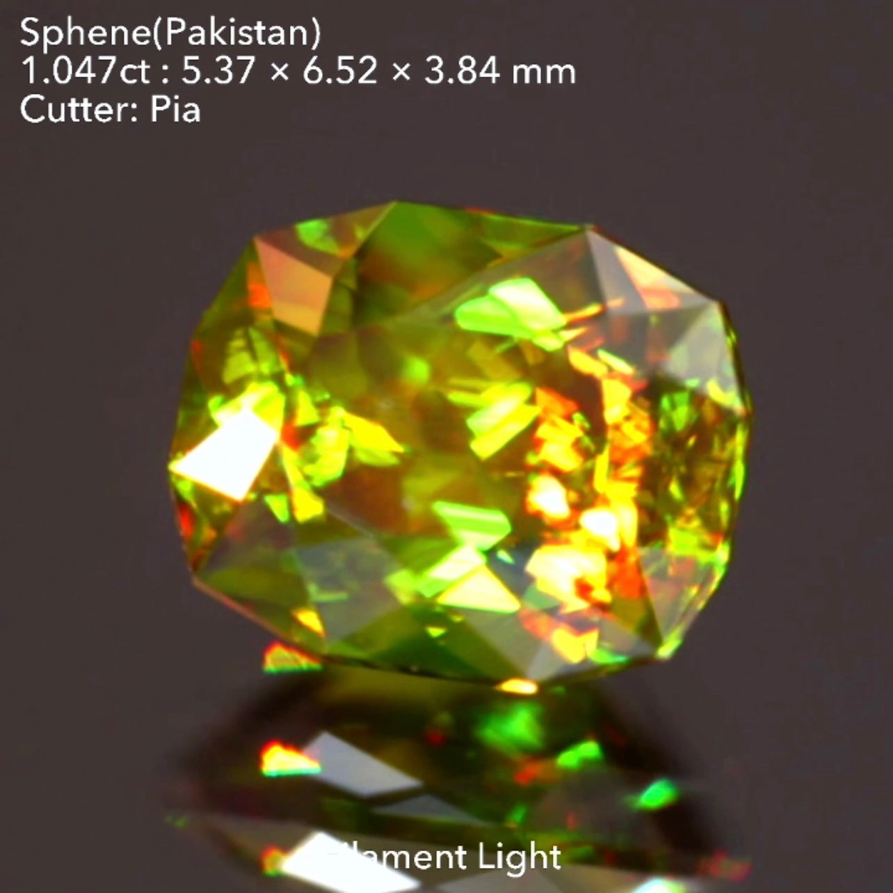 【SOLD OUT】パキスタン産スフェーン1.047ct💎ピアッちゃん作品🌈こちらはお問合せ一番乗り特価でご紹介です♪