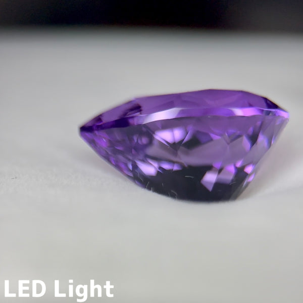 アメジスト 9.37ct 変則キューブカット