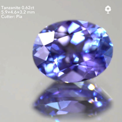 【SOLD OUT】本店に久々の登場✨端正なオーバルのタンザナイト0.62ct✨ピアッちゃん作品(LIVE中のお問合せ一番乗り特価でのご紹介です）