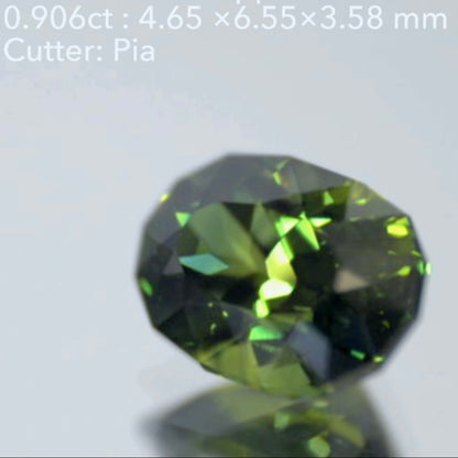 融合美色✌️ブルーイッシュグリーンサファイア0.906ct💎ピアッちゃん作品👍お正月期間中につき『クーポン or ZB』のご利用もOK❗️