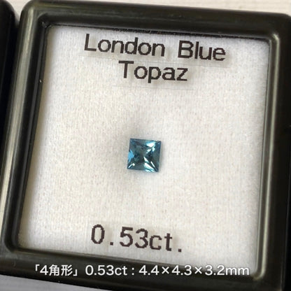 滅多に揃わない！夢あるロンドンブルートパーズ３~１０角形セット❣️✨計4.08ct☆ピアッちゃん作品