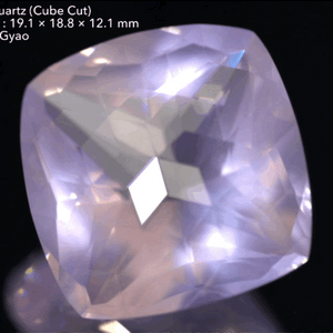 春爛漫🌸🍃カットも質もハイレベル👏キューブカットで仕上げた大粒ローズクォーツ23.36ct🎁✨ゲオちゃん作品👍3/14スタート〜4/21終了🤣