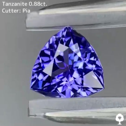 【お客さま専用】湧き上がる細やかな煌めきの美色ファンシートリリアント★タンザナイト 0.88ct ピアッちゃん作品