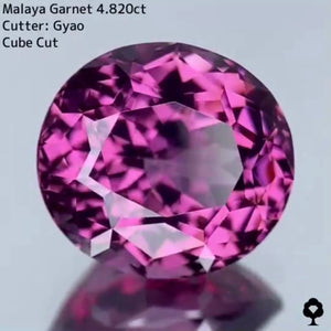 美色・品質・大きさ・カットの4拍子揃った傑作★マラヤガーネット 4.820ct