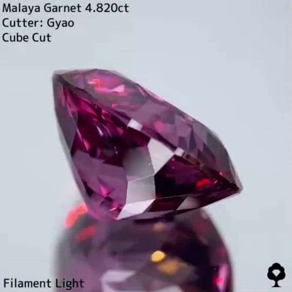 美色・品質・大きさ・カットの4拍子揃った傑作★マラヤガーネット 4.820ct