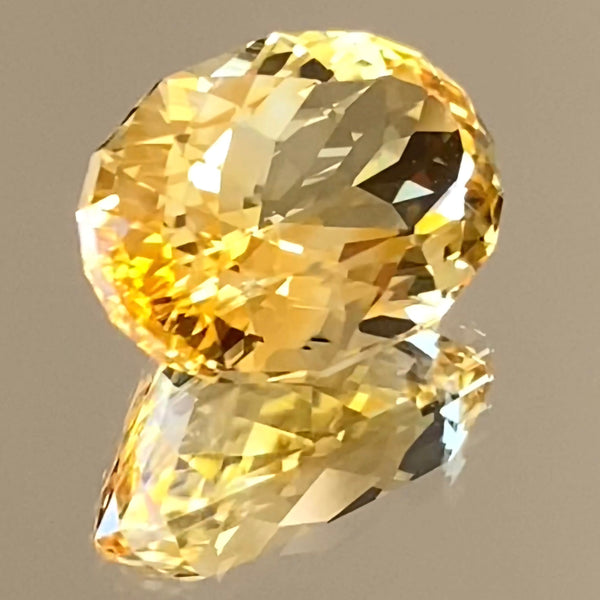 シトリンインペ👑師匠の新作ファンシーオーバル🌟黄金のマーブルと色だまり感がたまらない🏅 シトリン4.96ct