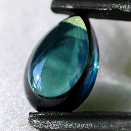 “BlueとGreenの美しき融合色💎”つるつるカボションの非加熱サファイア1.495ct✨“《イイ石拡散》プライス”でご紹介❗️