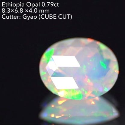 【SOLD OUT】“長さの違うキューブ”のエチオピアオパール0.79ct💎ゲオちゃん作品