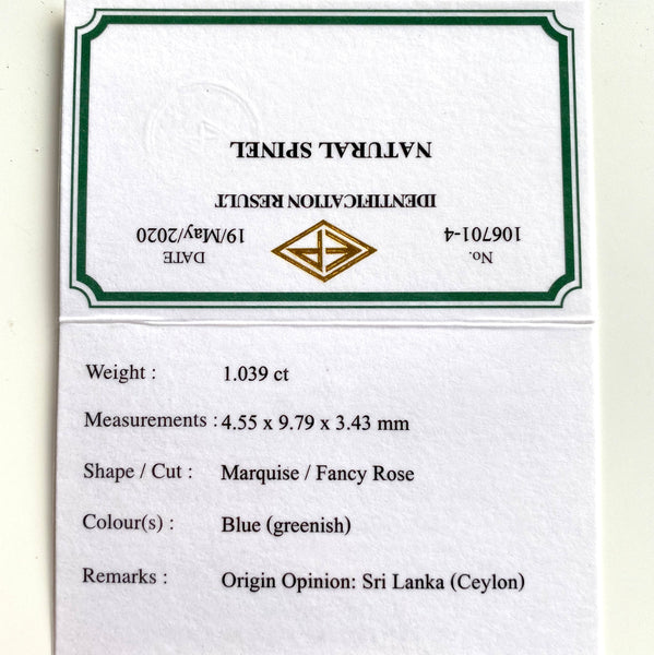 スピネル博物館 第14弾💣スリランカ産1.039ct✨💎「いきなりタイムセール❗️」でご紹介です🙌