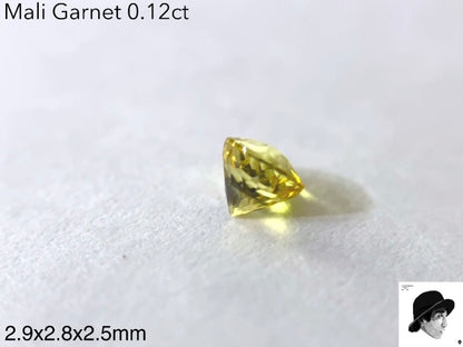 🍯世界に一つ❗️(今現在)『“虹”入りラウンドキューブスター』🌈マリガーネット0.12ct💎ゲオ先生作品✨GW特別価格❗️❗️【5/5YouTubeライブご紹介作品】