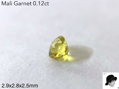 🍯世界に一つ❗️(今現在)『“虹”入りラウンドキューブスター』🌈マリガーネット0.12ct💎ゲオ先生作品✨GW特別価格❗️❗️【5/5YouTubeライブご紹介作品】