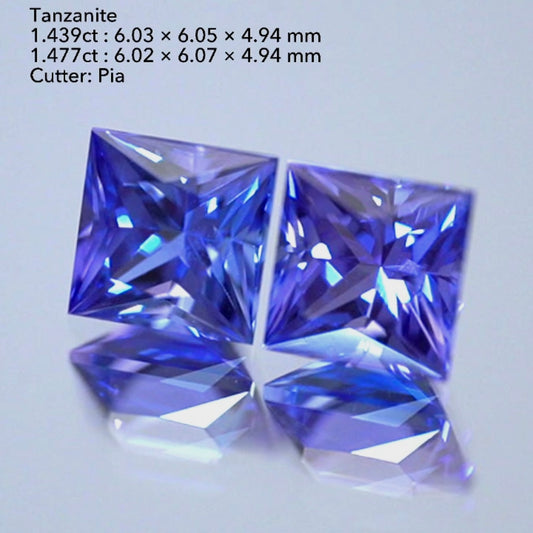 【プリンセスペア】タンザナイト2個計2.916ct （マンダリンオリエンタル個展開催特別出品）