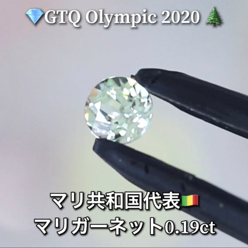 マリ代表🇲🇱マリガーネット 0.19ct💎GTQ Olympic 2020🌲最落ナシ1円スタート❗️魅力的な“即決価格”付き✌️