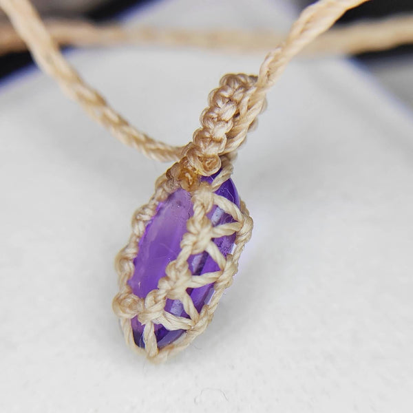 アメジスト3.78ct★watariさんマクラメ作品🌉★