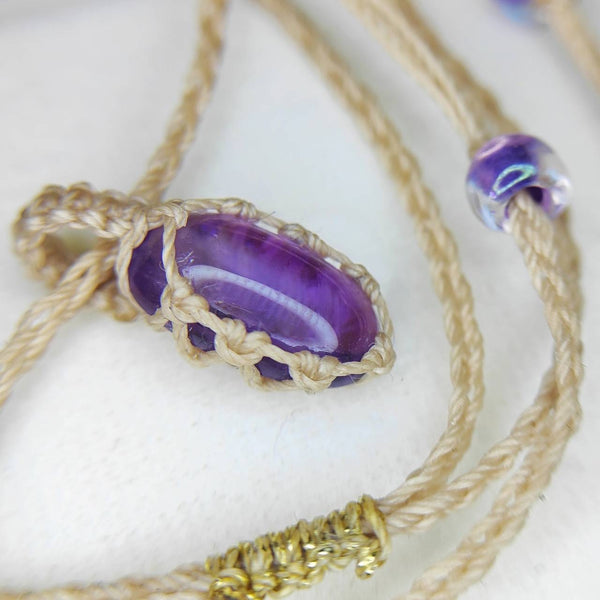 アメジスト3.78ct★watariさんマクラメ作品🌉★