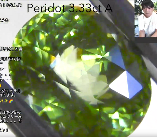 ペリドット3.33ct A レイちゃん作品✨GemTreeLive 12/28(月)13:00~ご紹介商品💎🌳⚡️