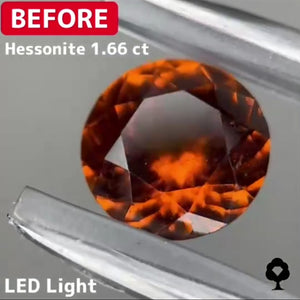 【BeforeAfterギャンブル企画2🦐】カットがモヤモヤするBefore宝石が生まれ変わる‼️ヘソナイト Before 1.66ct