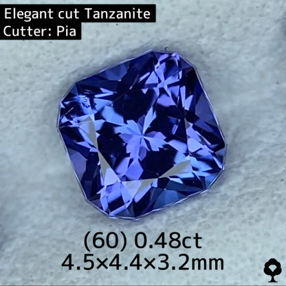 No.60【エレガントカット】タンザナイト 0.48ct★