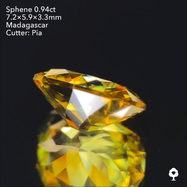 【SOLD OUT】スフェーン0.94ct ピアッちゃん作品 3/31チャットオークション