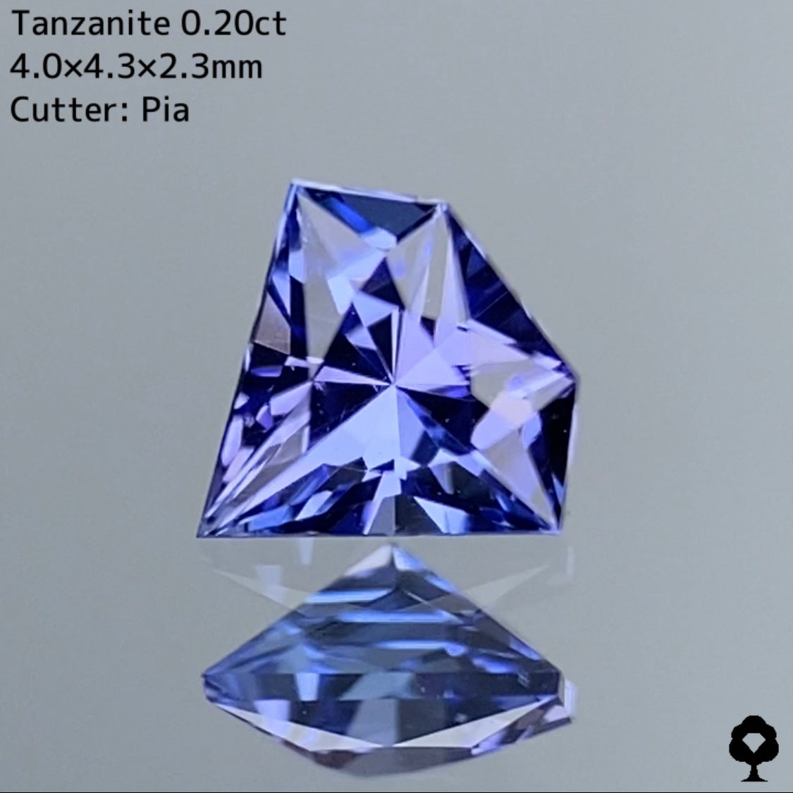 【宝石形カット】タンザナイト 0.20ct ピアッちゃん作品