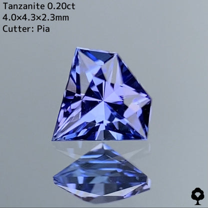 【宝石形カット】タンザナイト 0.20ct ピアッちゃん作品