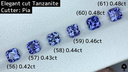 No.56【エレガントカット】タンザナイト 0.42ct★