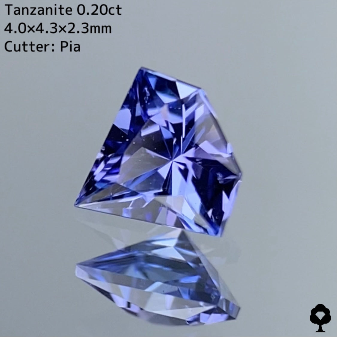 【宝石形カット】タンザナイト 0.20ct ピアッちゃん作品